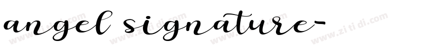 angel signature字体转换